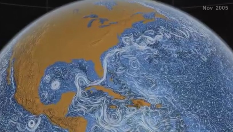 Spettacolare , Elaborazione di Tutte le Correnti Oceaniche dalla Nasa