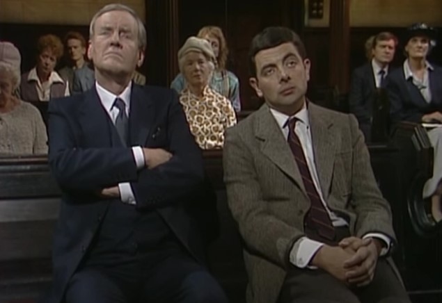 Funny , Gag in Asleep in Church con Mr. Bean