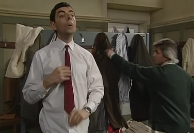 Funny , Gag in Reclaims his Trousers con Mr. Bean