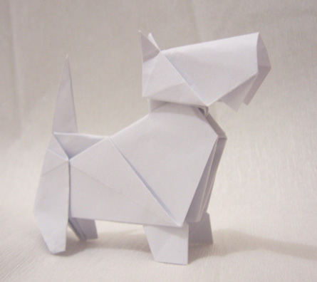 Funny , Arte dell' Origami per Creare un Classico Dog