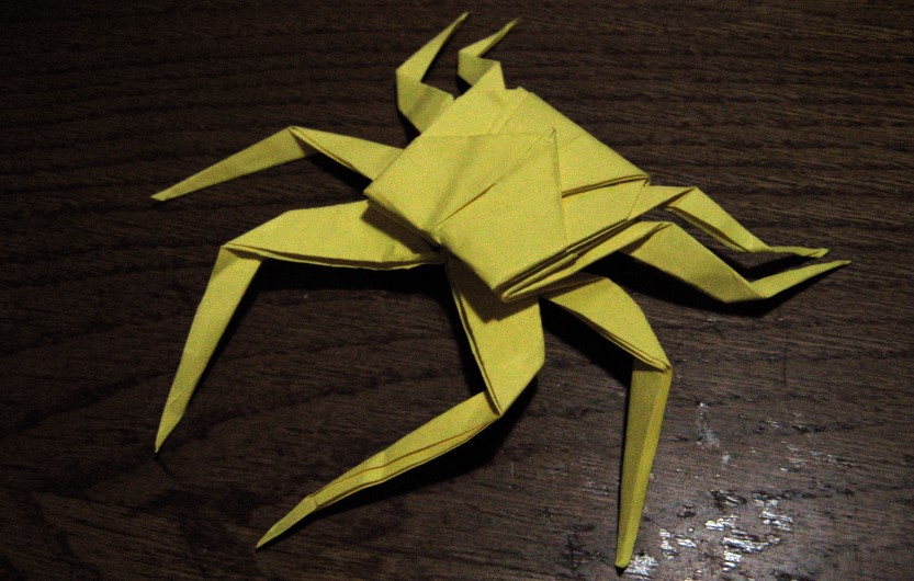 Funny , Arte dell' Origami per Creare un Spider Crab
